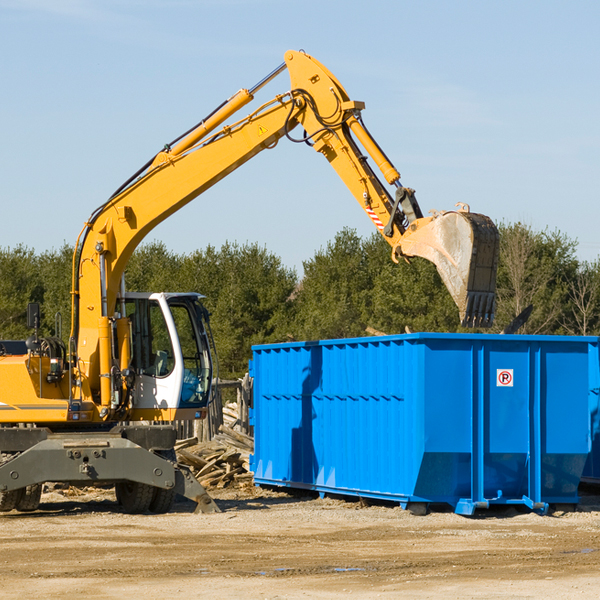 what size residential dumpster rentals are available in Glasgow